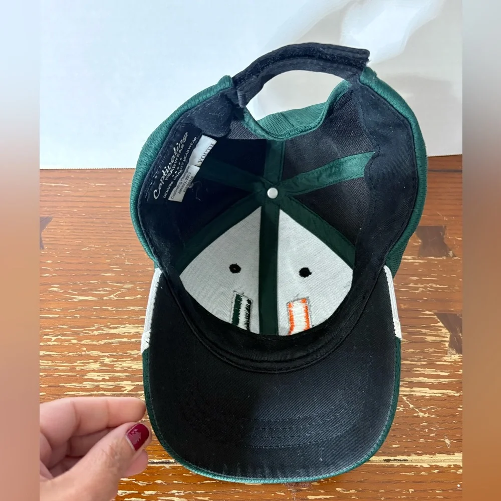 University of Miami Hurricanes Youth Captivating Headwear Green/Black Ball Cap